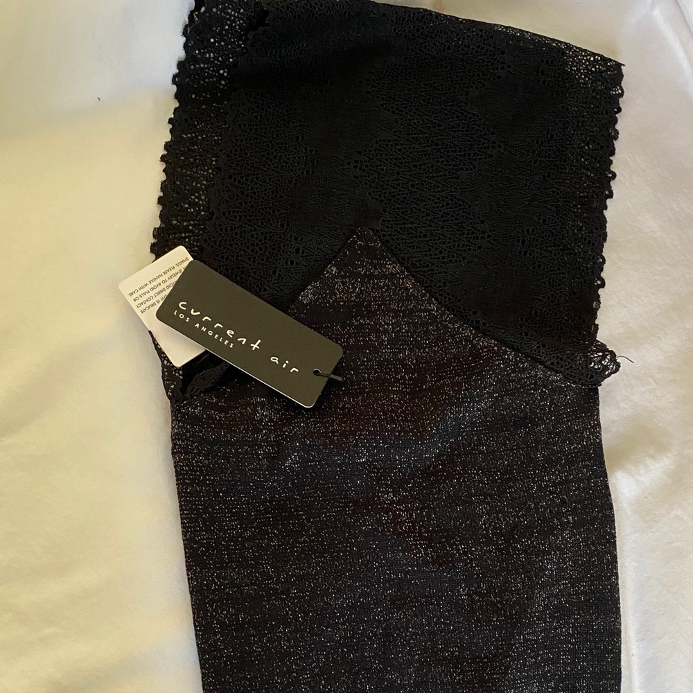 Current Air Black Shimmering Lace Blouse.  NEW - Picture 5 of 9
